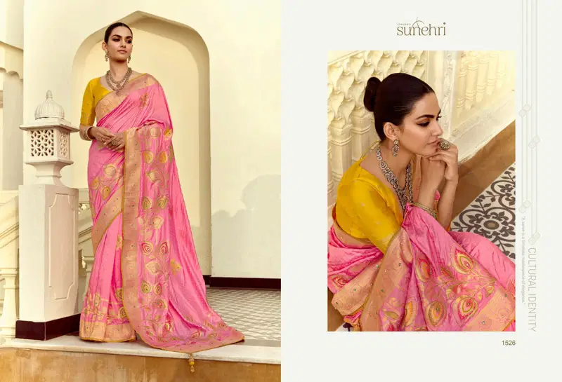 Alankar By Kimora Dola Silk Wedding Wear Saree Wholesale Market In Surat